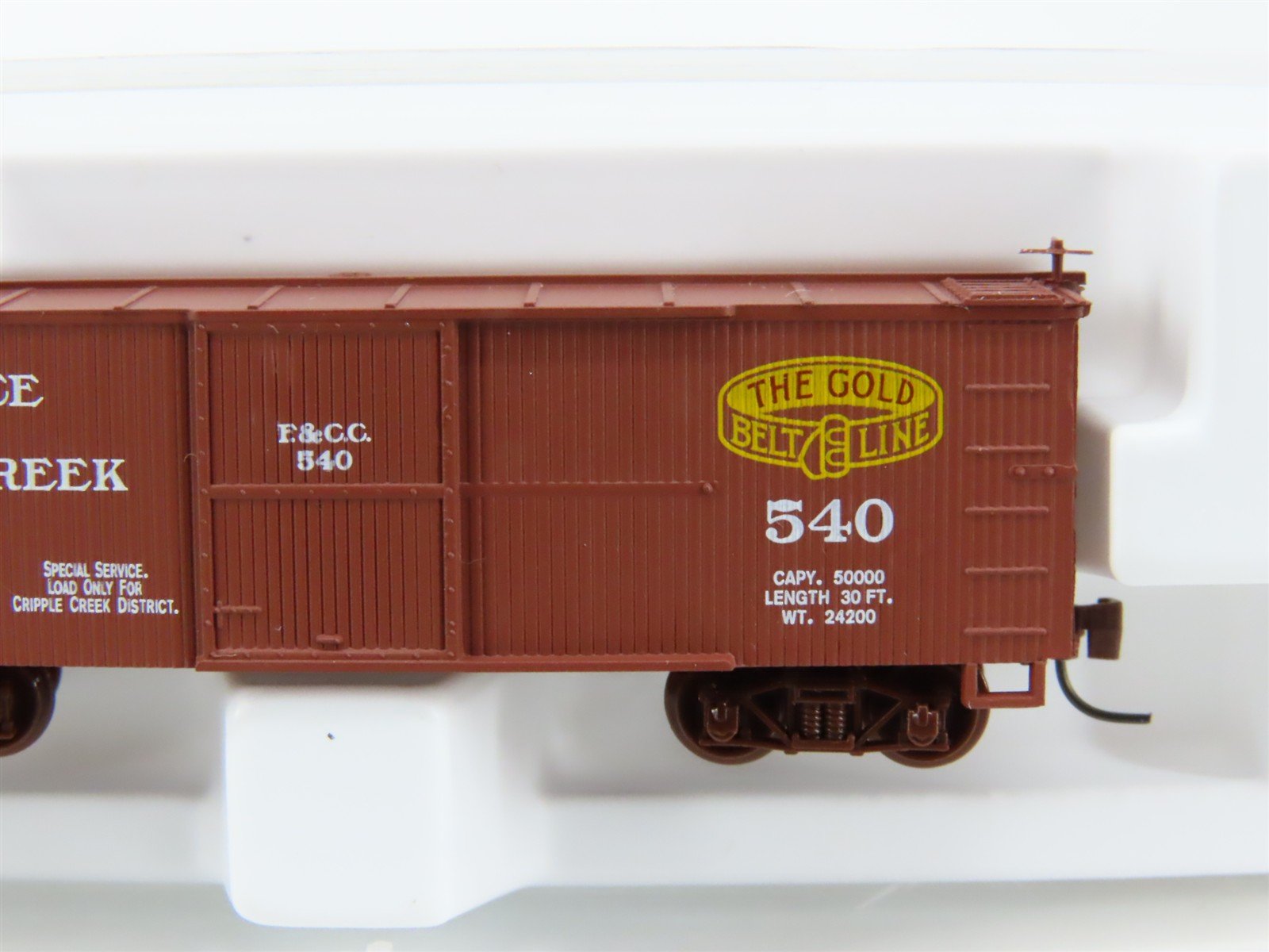 Nn3 Scale Micro-Trains MTL 15104 F&CC Florence & Cripple Creek 30' Box Car #540