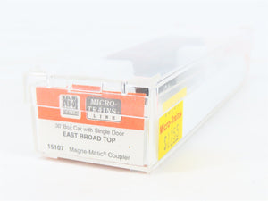 Nn3 Scale Micro-Trains MTL 15107 East Broad Top 30' Single Door Box Car #170