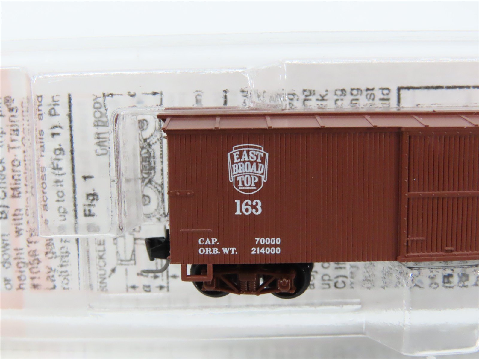 Nn3 Scale Micro-Trains MTL 80000070 East Broad Top Single Door Box Car #163