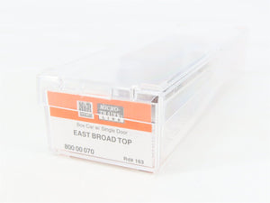 Nn3 Scale Micro-Trains MTL 80000070 East Broad Top Single Door Box Car #163