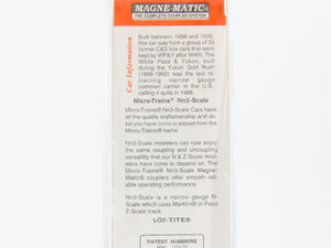 Nn3 Scale Micro-Trains MTL 15111 White Pass & Yukon 30' Single Door Box Car #734