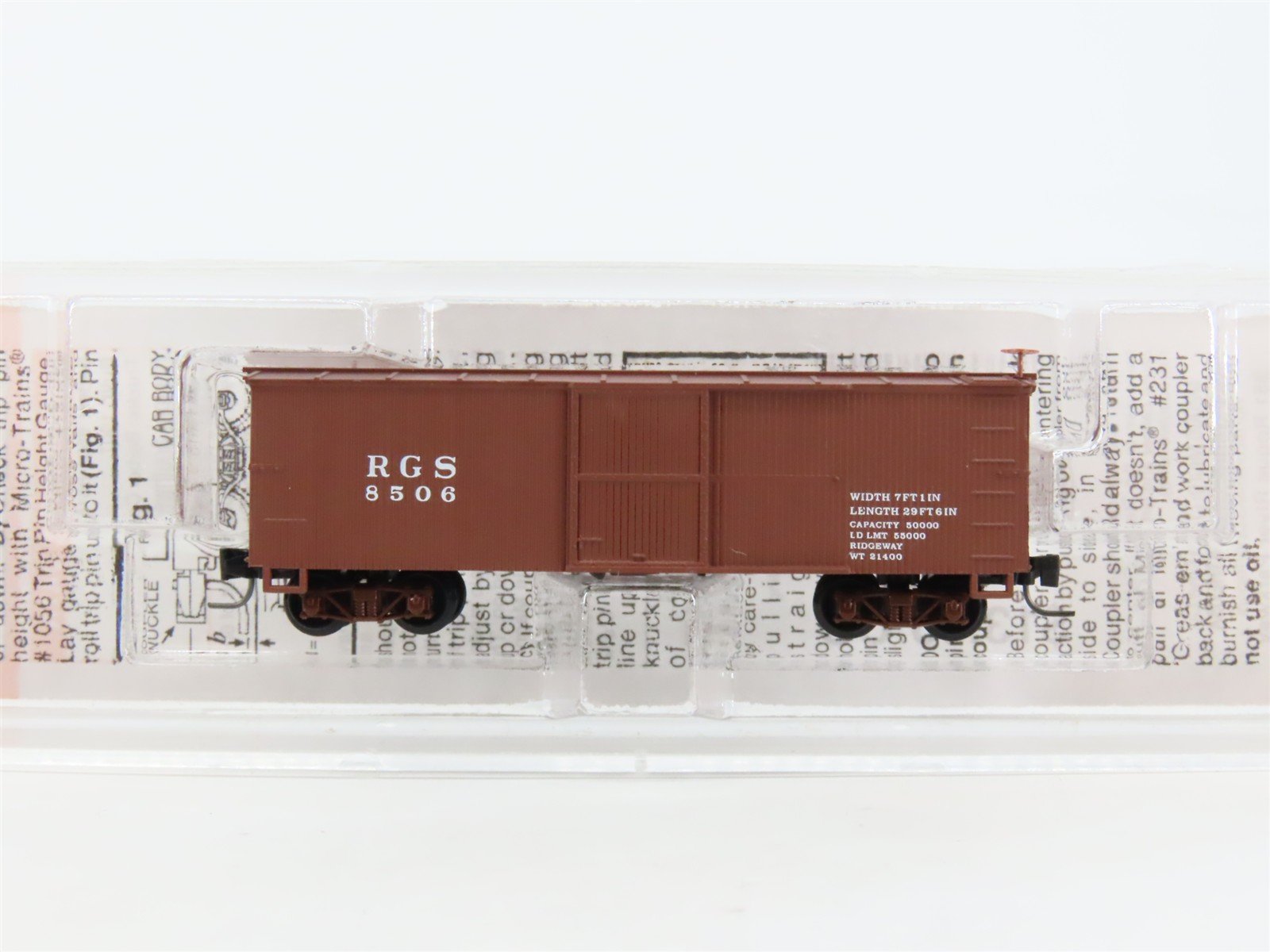 Nn3 Scale Micro-Trains MTL 80000130 RGS Rio Grande Southern 30' Box Car #8506