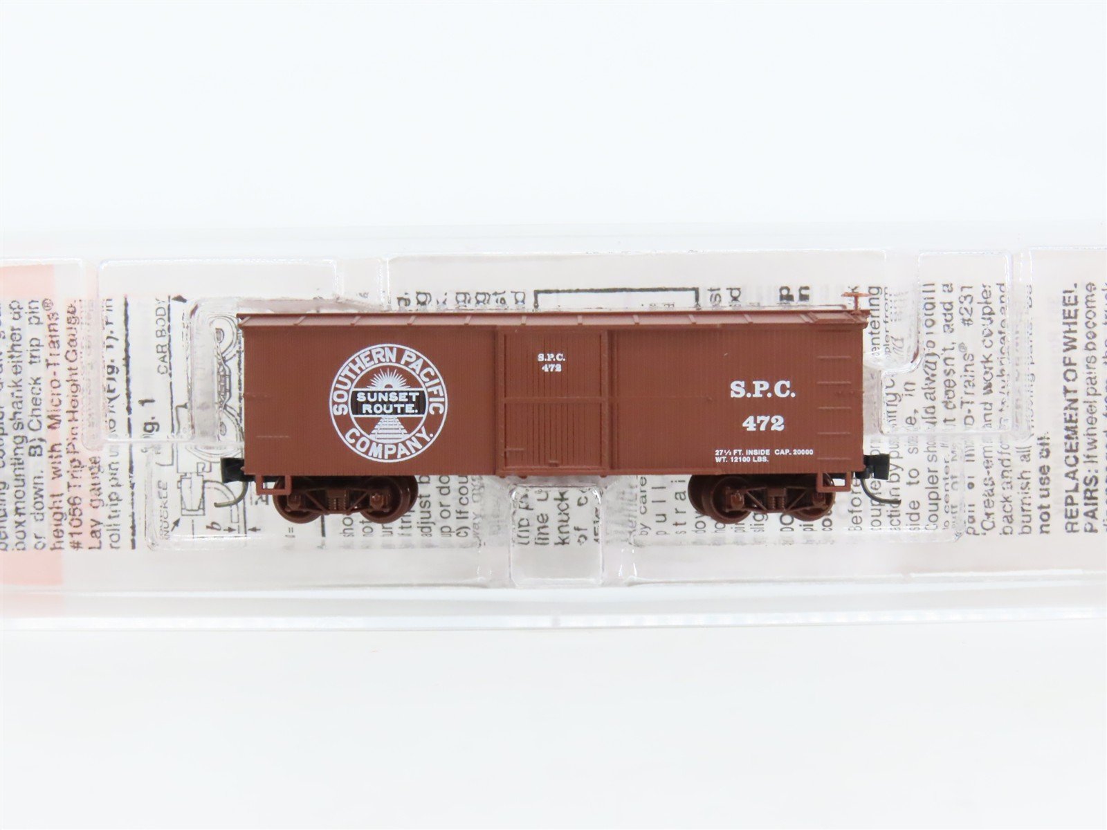 Nn3 Micro-Trains MTL 80000020 SPC Southern Pacific Company 30' Box Car #472