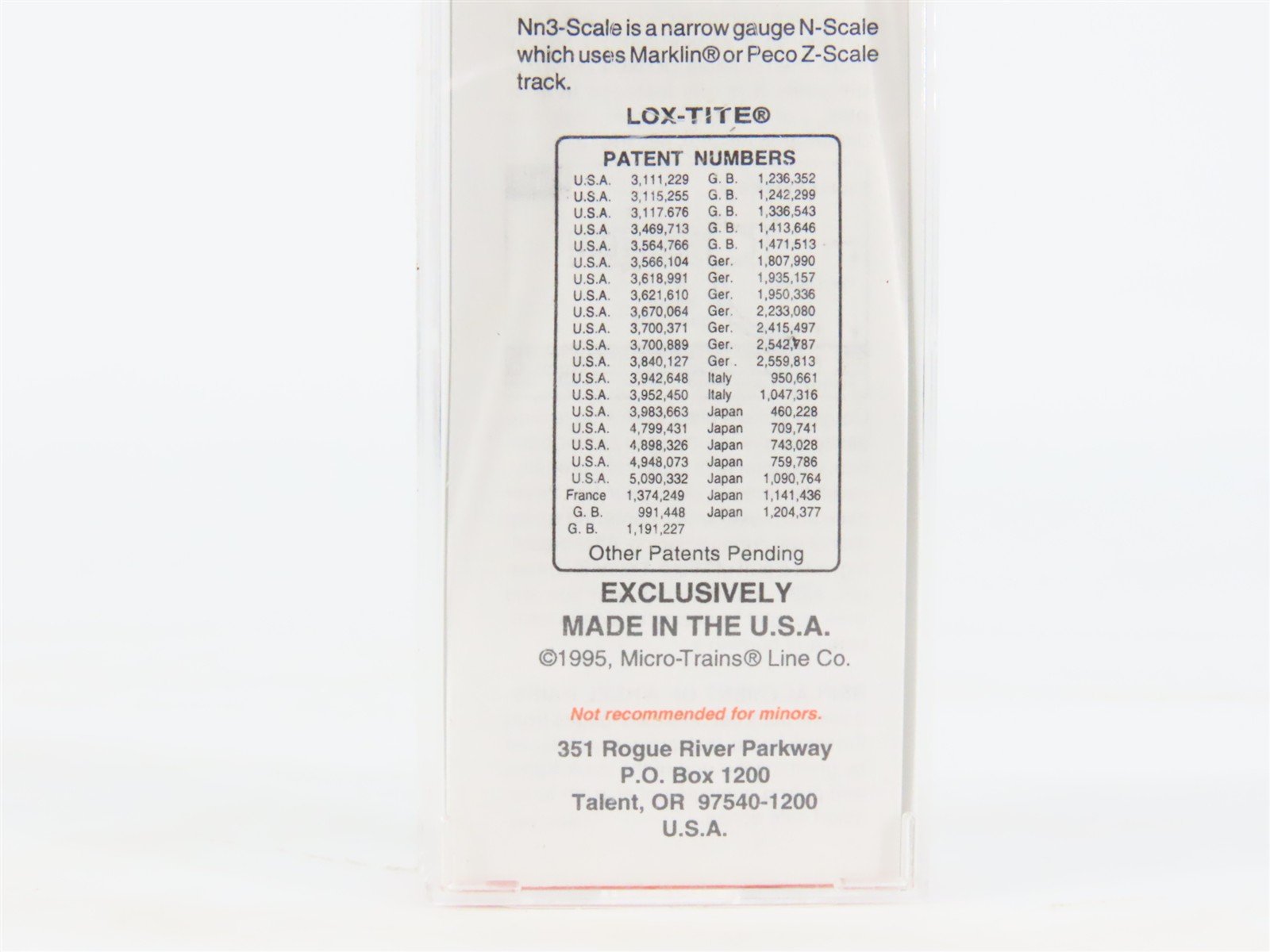 Nn3 Scale Micro-Trains MTL 15105 D&SNG Durango & Silverton 30' Box Car #3749