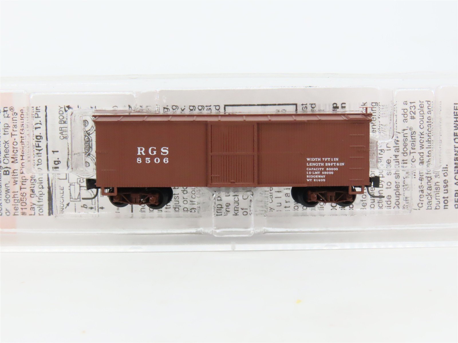 Nn3 Scale Micro-Trains MTL 80000130 RGS Rio Grande Southern 30' Box Car #8506