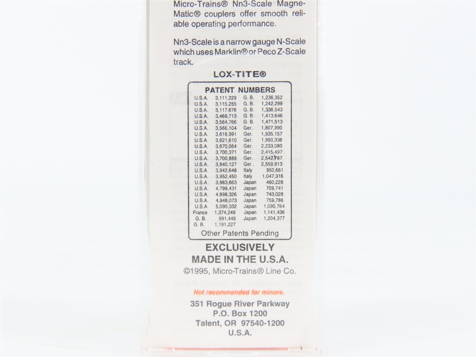 Nn3 Scale Micro-Trains MTL 15105 D&SNG Durango & Silverton 30' Box Car #3749