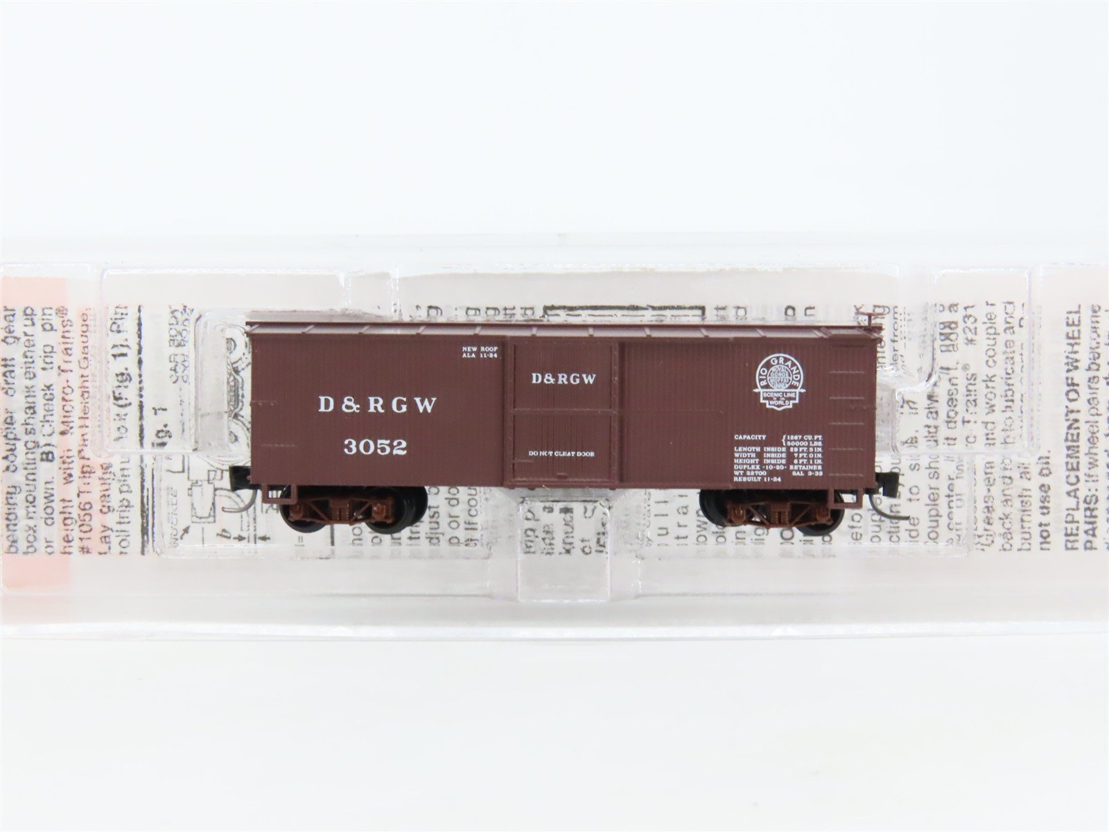 Nn3 Scale Micro-Trains MTL 15101 D&RGW Rio Grande Single Door Box Car #3052