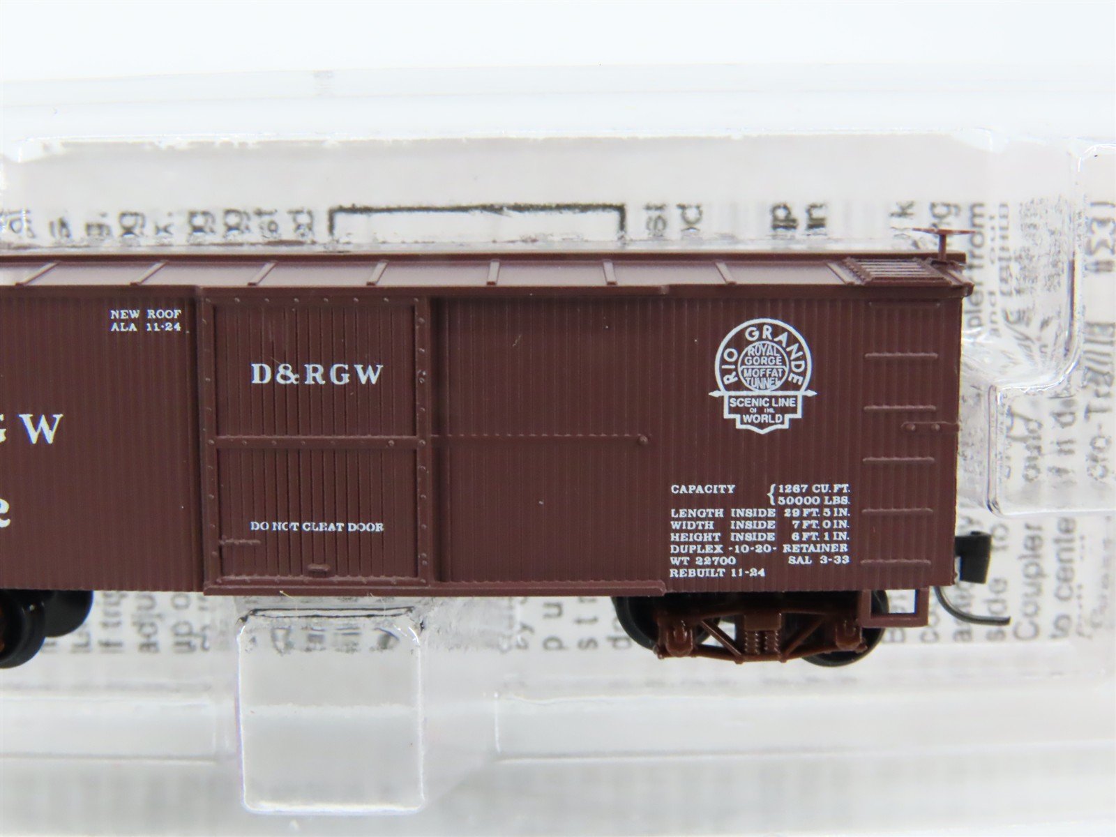 Nn3 Scale Micro-Trains MTL 15101 D&RGW Rio Grande Single Door Box Car #3052