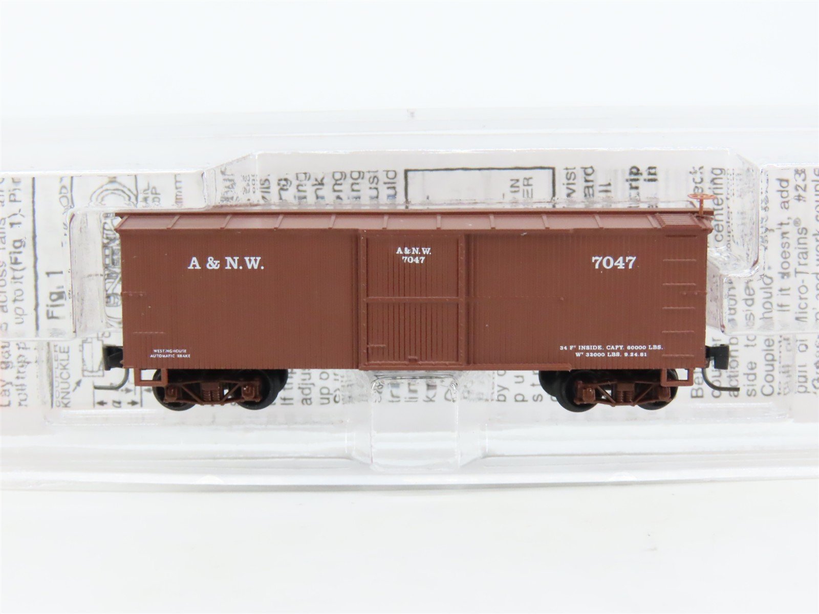 Nn3 Scale Micro-Trains MTL 80000140 A&NW Austin & North Western Box Car #7047