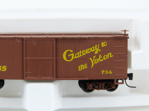 Nn3 Scale Micro-Trains MTL 15111 White Pass & Yukon 30' Single Door Box Car #734