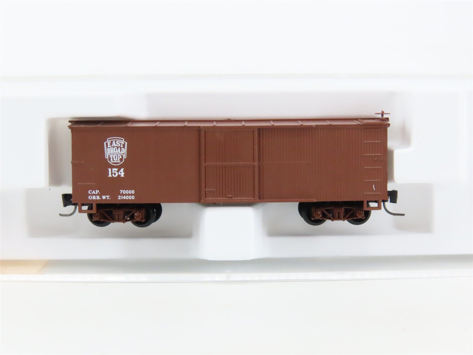Nn3 Scale Micro-Trains MTL 15107 East Broad Top 30' Single Door Box Car #154
