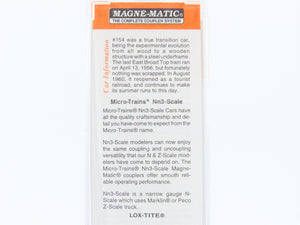 Nn3 Scale Micro-Trains MTL 15107 East Broad Top 30' Single Door Box Car #154