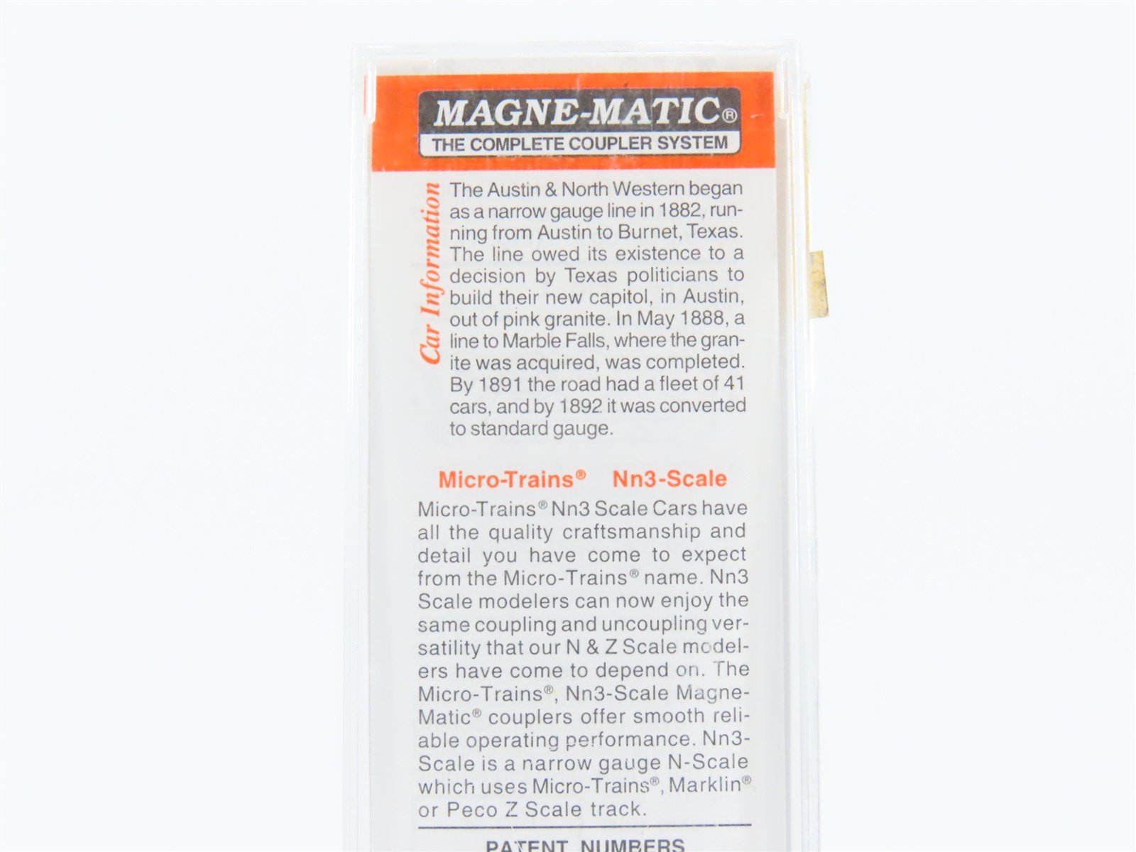Nn3 Scale Micro-Trains MTL 15114 A&NW Austin & North Western 30' Box Car #7049