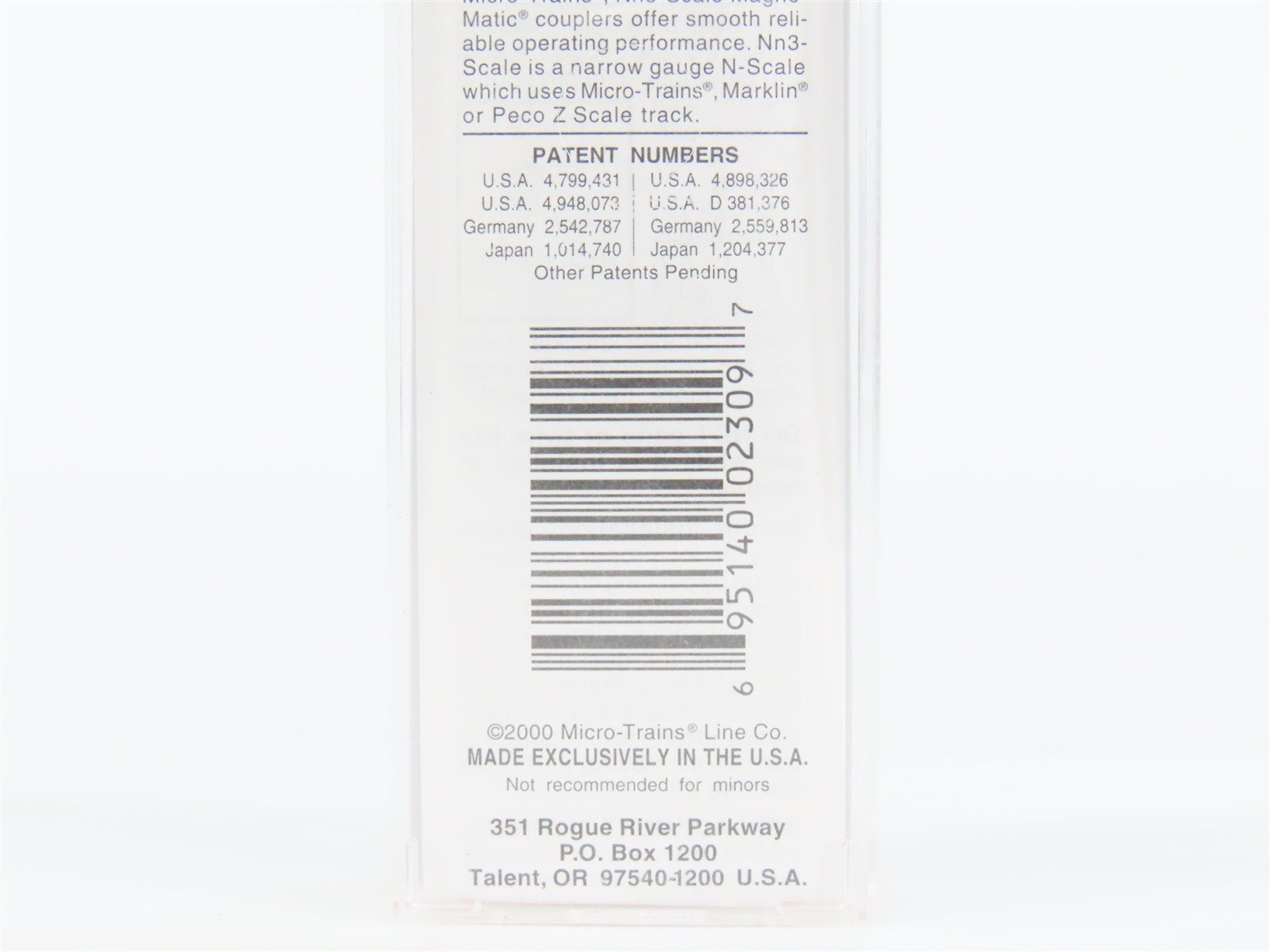 Nn3 Scale Micro-Trains MTL 15114 A&NW Austin & North Western 30' Box Car #7049