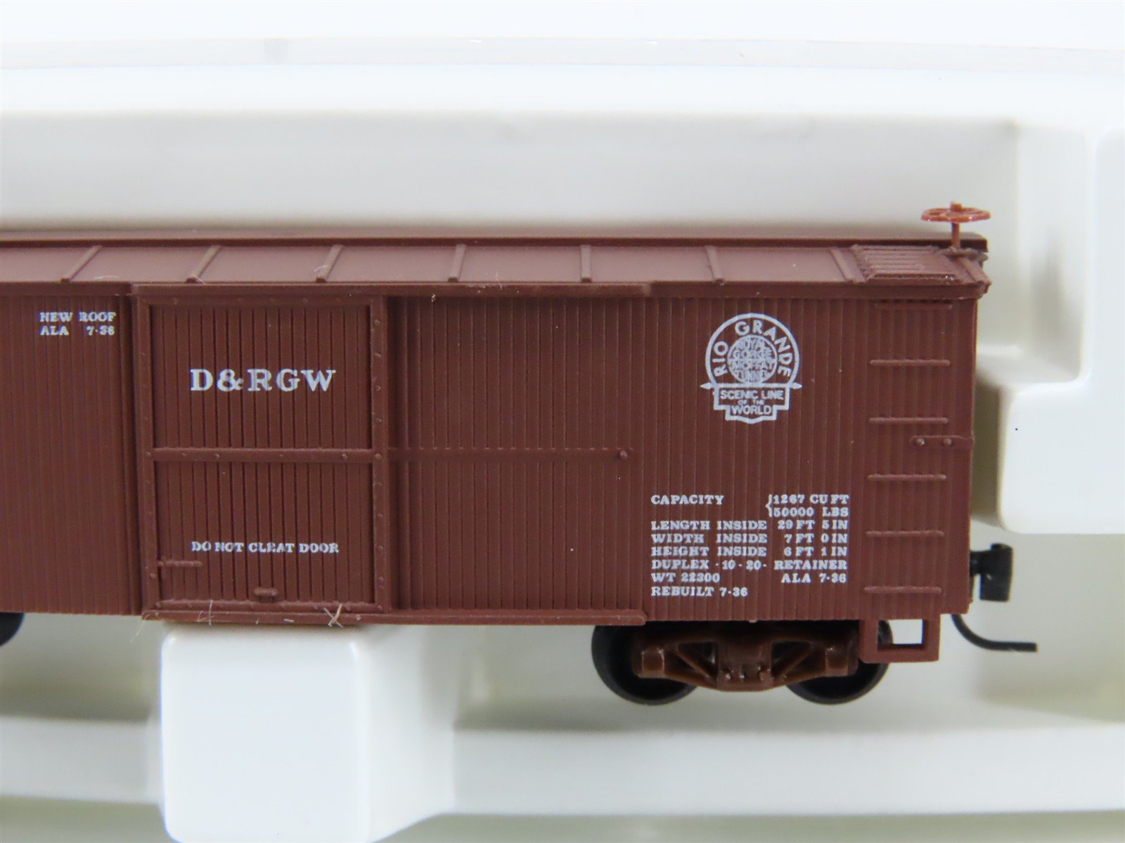 Nn3 Scale Micro-Trains MTL 15101 D&RGW Rio Grande Single Door Box Car #3187