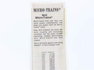 Nn3 Scale Micro-Trains MTL 15101 D&RGW Rio Grande Single Door Box Car #3187