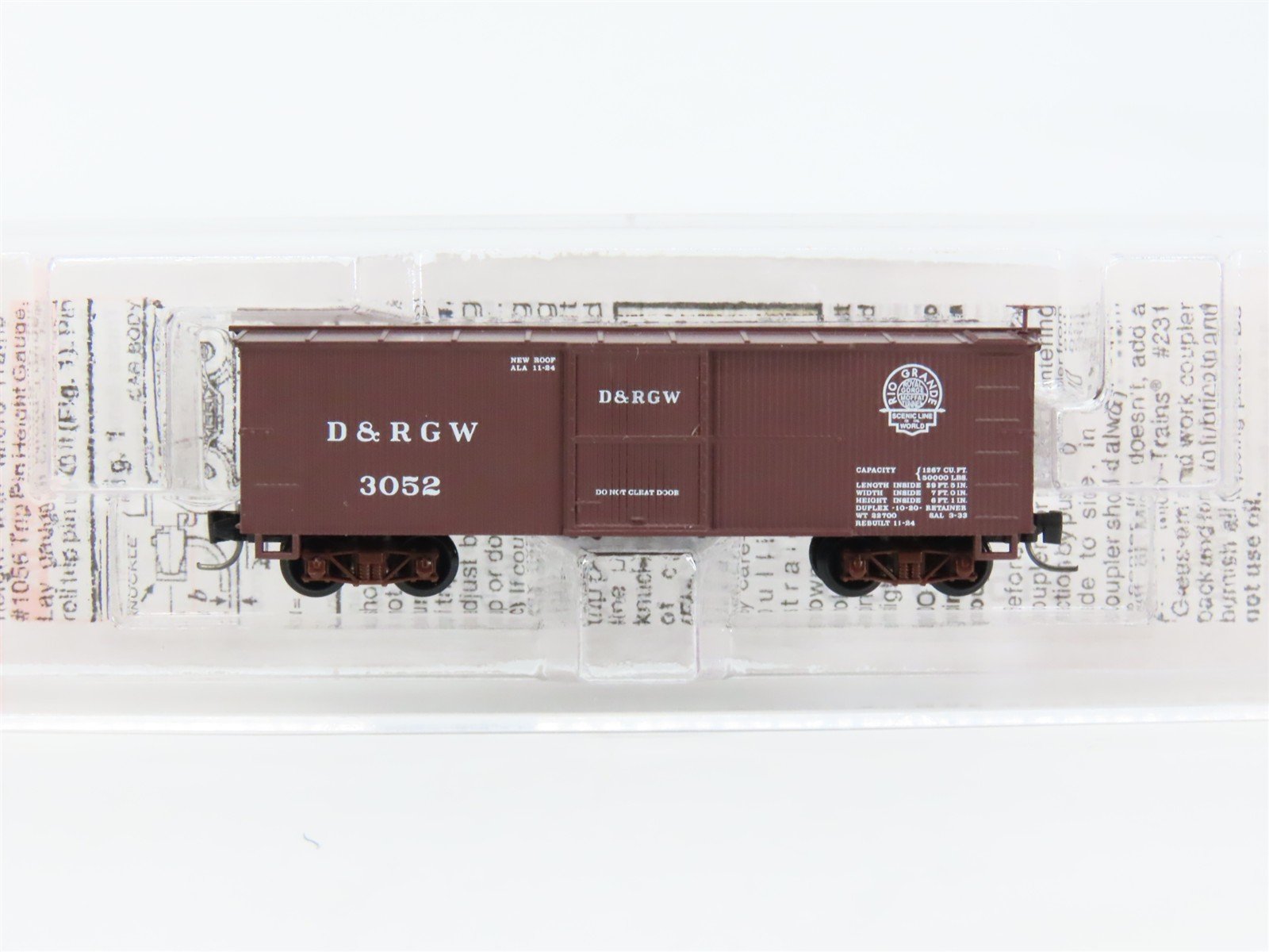 Nn3 Scale Micro-Trains MTL 15101 D&RGW Rio Grande Single Door Box Car #3052