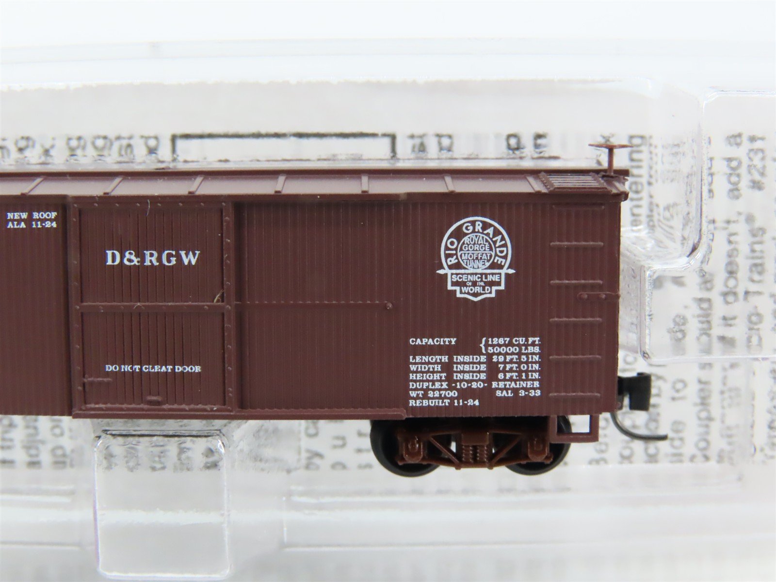 Nn3 Scale Micro-Trains MTL 15101 D&RGW Rio Grande Single Door Box Car #3052