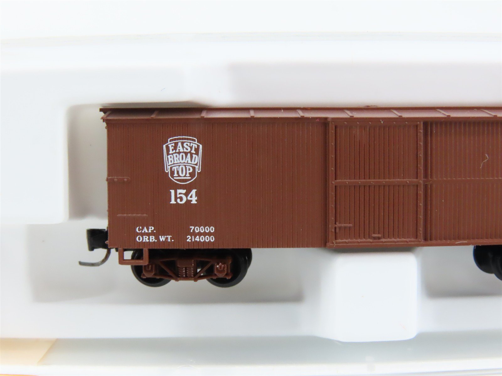 Nn3 Scale Micro-Trains MTL 15107 East Broad Top 30' Single Door Box Car #154