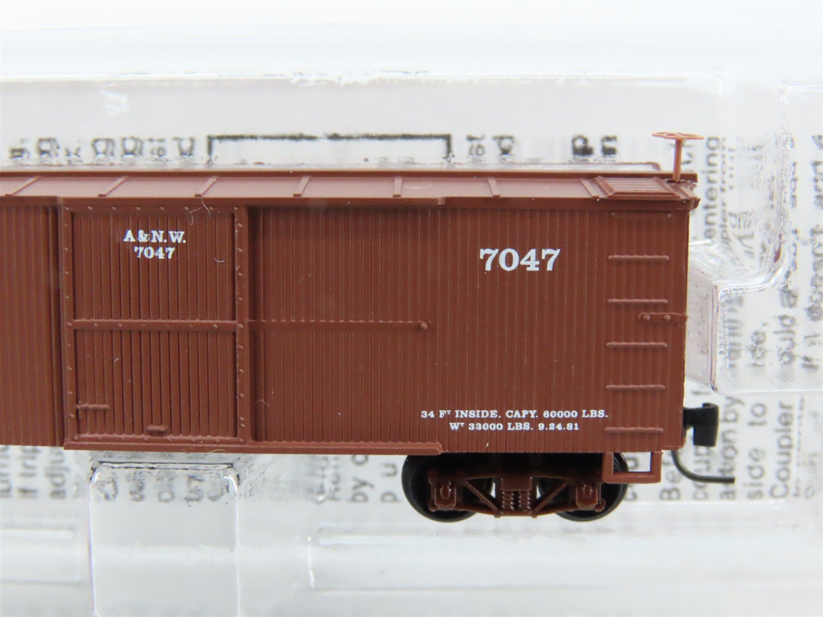 Nn3 Scale Micro-Trains MTL 80000140 A&NW Austin & North Western Box Car #7047