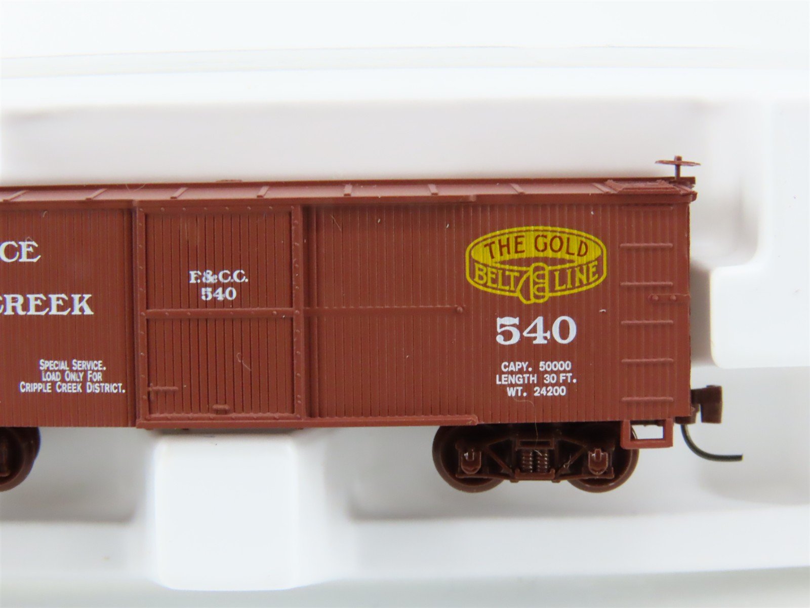 Nn3 Scale Micro-Trains MTL 15104 F&CC Florence & Cripple Creek 30' Box Car #540