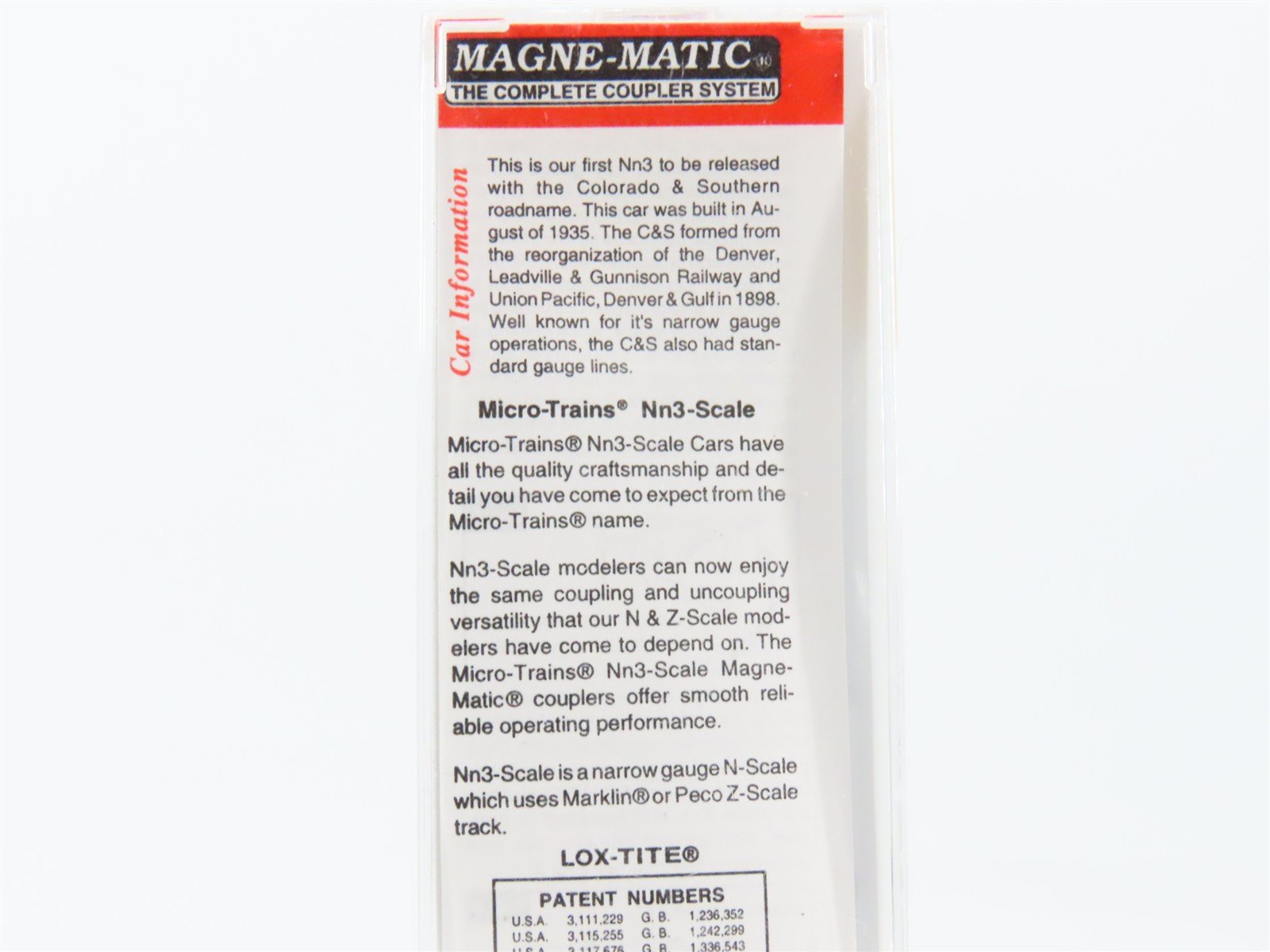 Nn3 Scale Micro-Trains MTL 15106 C&S Colorado & Southern 30' Wood Box Car #8226