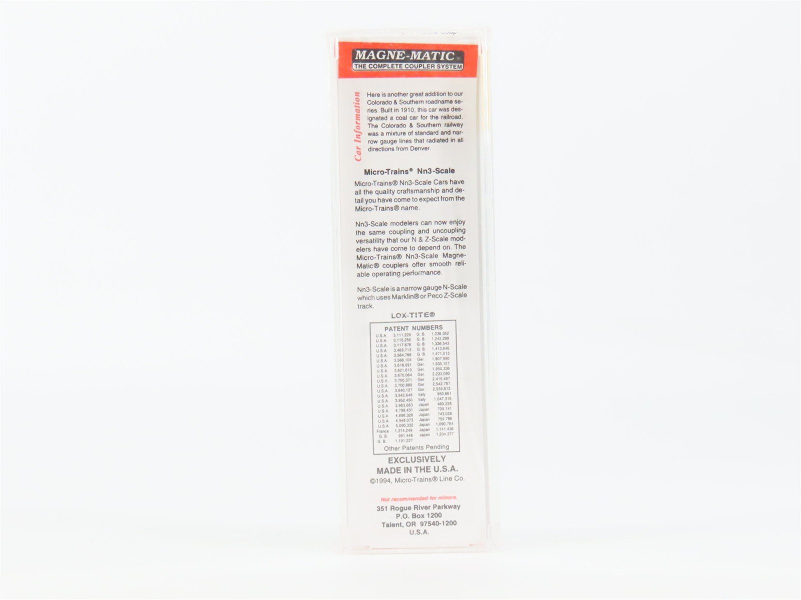 Nn3 Scale Micro-Trains MTL 15204 C&S Colorado & Southern 23' 6