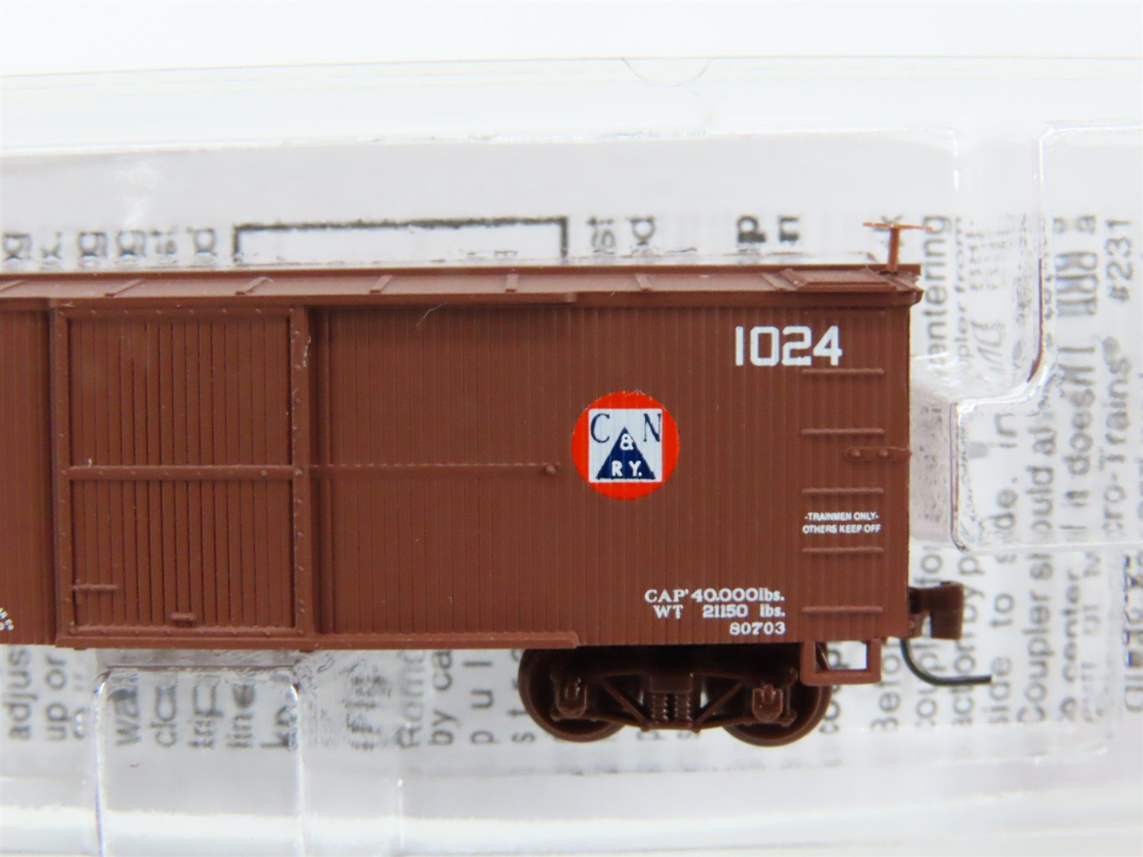 Nn3 Micro-Trains MTL 80000080 C&N Colorado & Northwestern 30' Box Car #1024