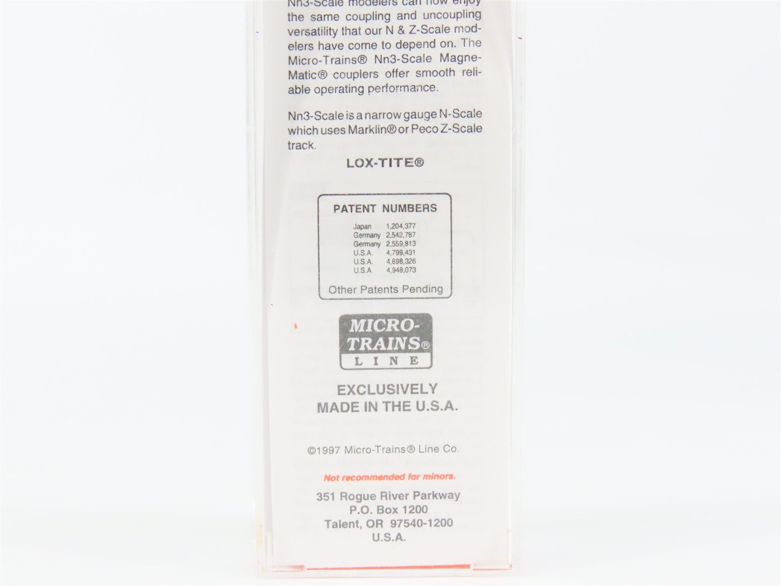 Nn3 Scale Micro-Trains MTL 15102 SPC Southern Pacific Company 30' Box Car #478