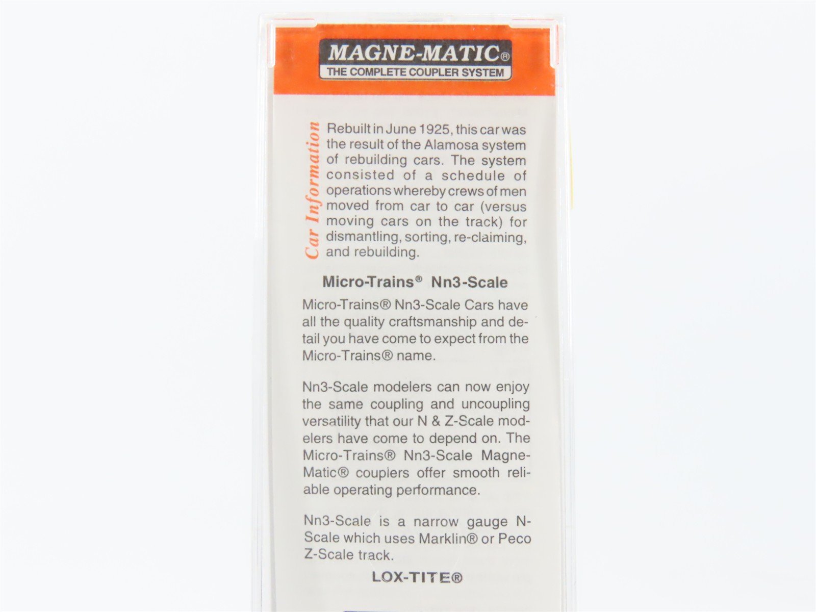Nn3 Scale Micro-Trains MTL 15101 D&RGW Rio Grande 30' Single Door Box Car #3375