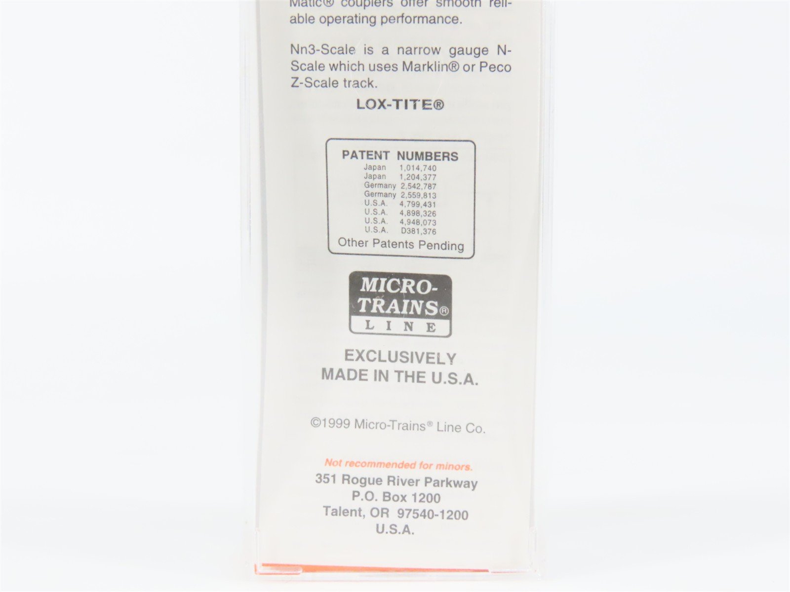 Nn3 Scale Micro-Trains MTL 15101 D&RGW Rio Grande 30' Single Door Box Car #3375