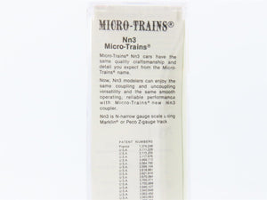 Nn3 Scale Micro-Trains MTL 15301 SP Southern Pacific Flat Car #478 w/ Stakes