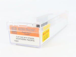 Nn3 Scale Micro-Trains MTL 15301 SP Southern Pacific Flat Car #478 w/ Stakes