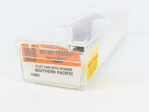 Nn3 Scale Micro-Trains MTL 15301 SP Southern Pacific Flat Car #480 w/ Stakes