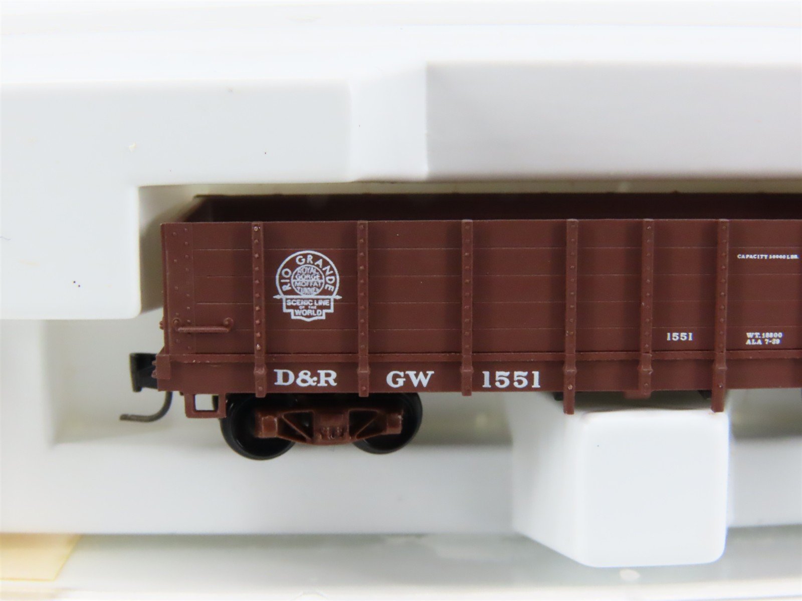 Nn3 Scale Micro-Trains MTL 15203 D&RGW Rio Grande Railroad Gondola #1551