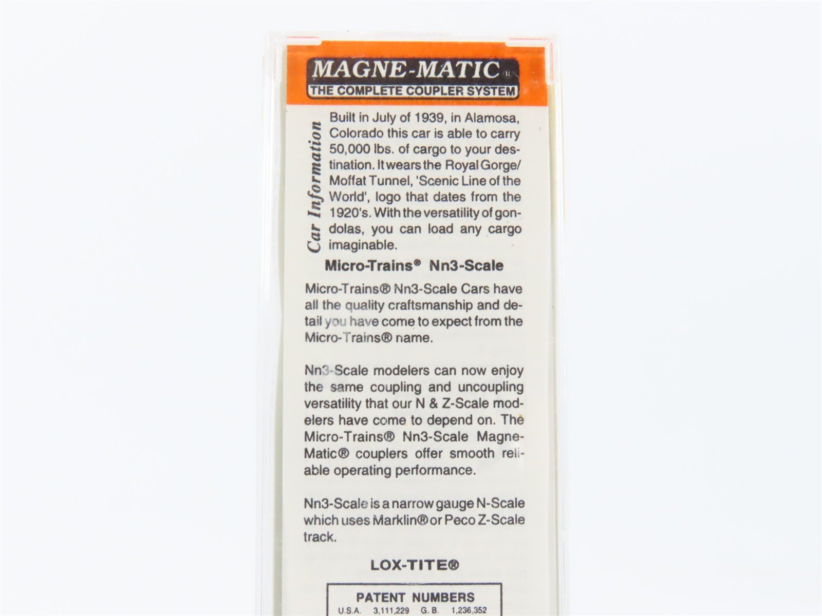 Nn3 Scale Micro-Trains MTL 15203 D&RGW Rio Grande Railroad Gondola #1551