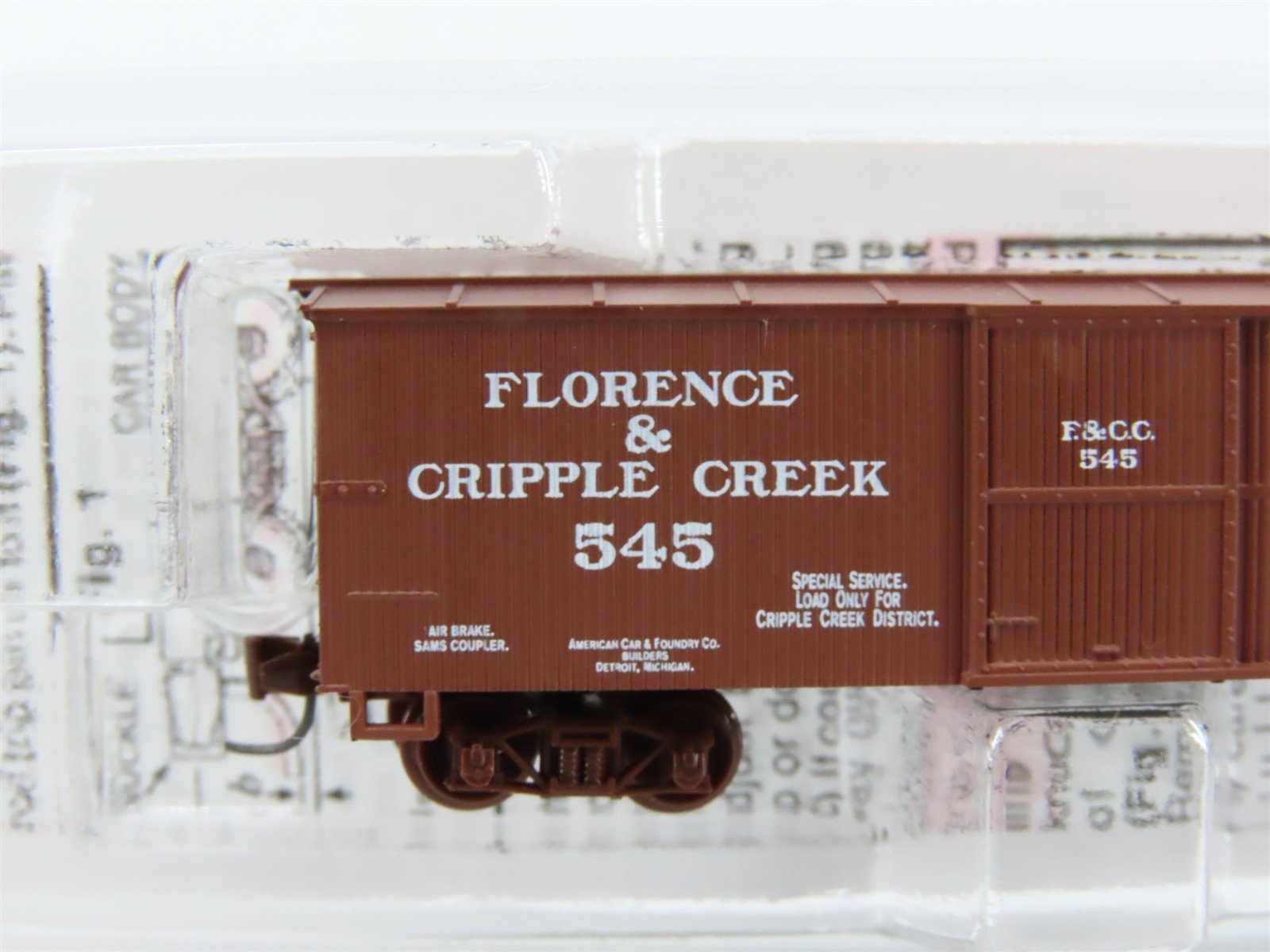 Nn3 Scale Micro-Trains MTL 80000040 F&CC Florence & Cripple Creek Box Car #545
