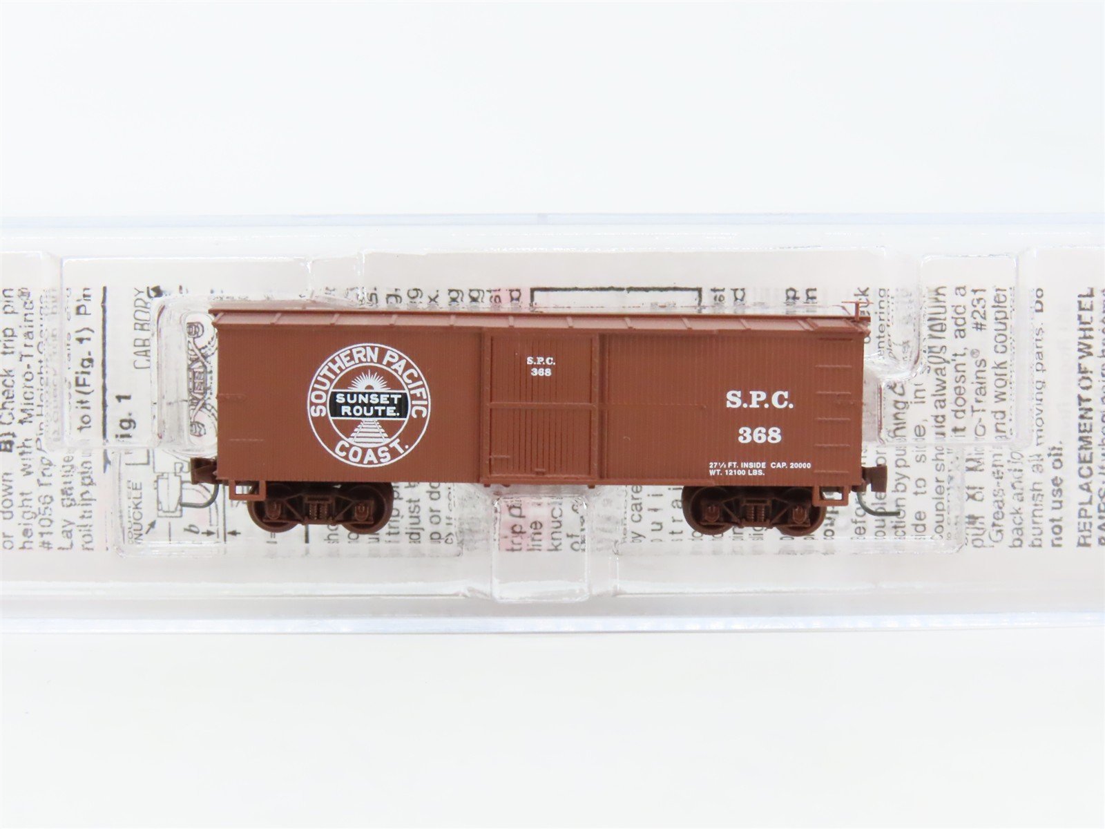 Nn3 Scale Micro-Trains MTL 80000180 SPC Southern Pacific Coast 30' Box Car #368