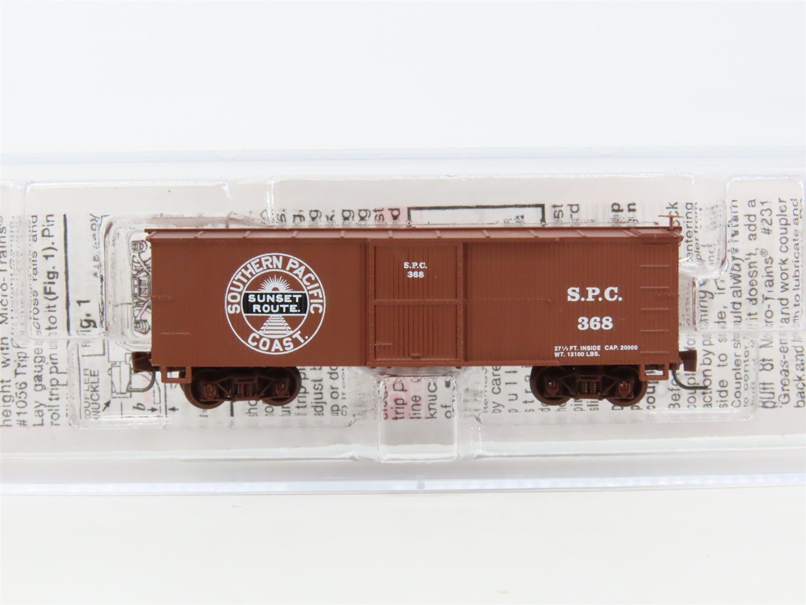 Nn3 Scale Micro-Trains MTL 80000180 SPC Southern Pacific Coast 30' Box Car #368