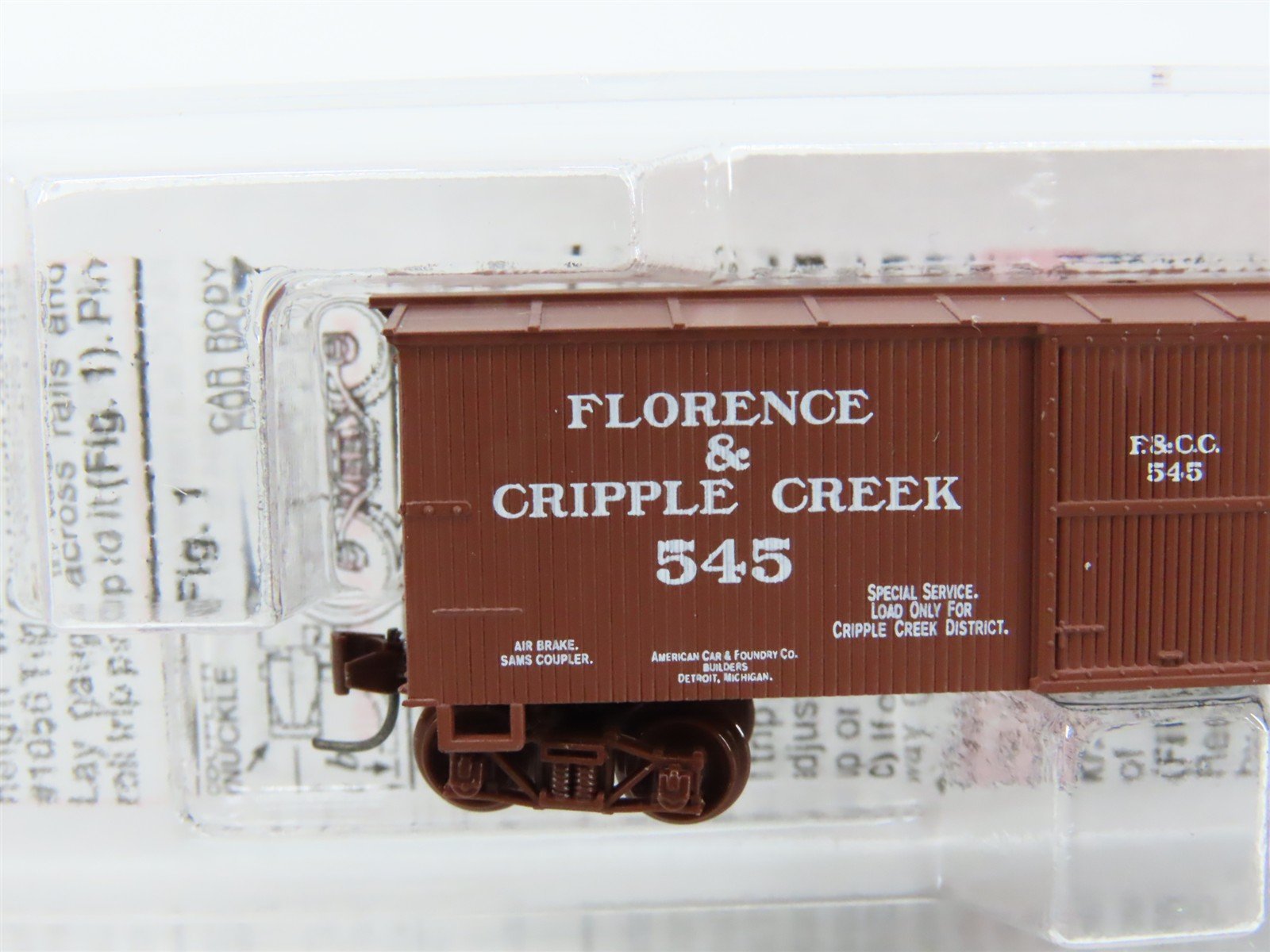 Nn3 Micro-Trains MTL 80000040 F&CC Florence & Cripple Creek 30' Box Car #545