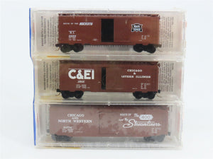 N Micro-Trains MTL 20562 RI/C&EI/CNW Windy City Special Box Cars 3-Pack Sealed