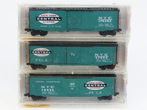 N Scale Micro-Trains MTL 31192 NYC New York Central 50' Box Car 3-Pack Sealed