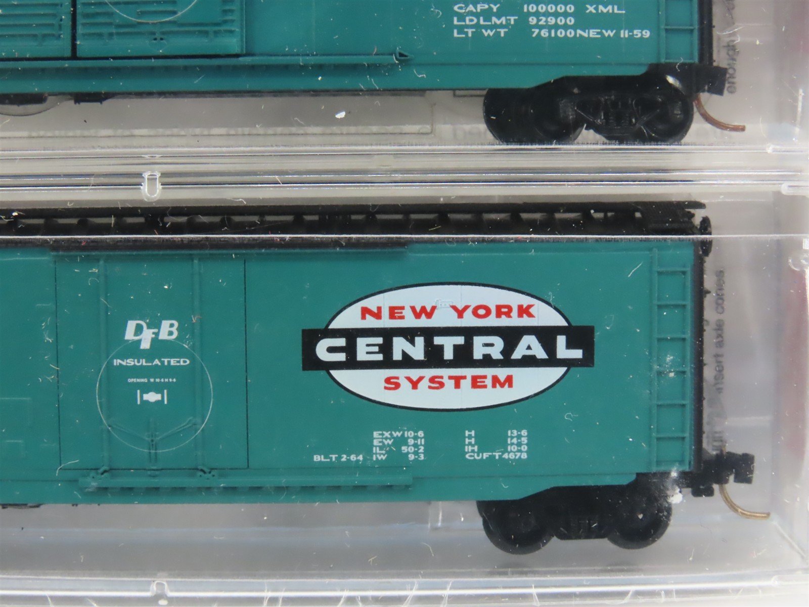 N Scale Micro-Trains MTL 31192 NYC New York Central 50' Box Car 3-Pack Sealed