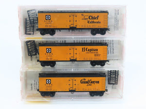 N Scale Micro-Trains MTL 47242 SFRD Santa Fe 40' Wood Reefers 3-Pack Sealed
