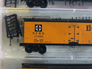 N Scale Micro-Trains MTL 47242 SFRD Santa Fe 40' Wood Reefers 3-Pack Sealed
