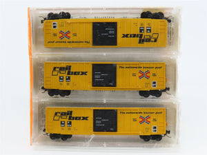 N Micro-Trains MTL 25502 MP Missouri Pacific Railbox 50' Box Cars 3-Pack Sealed