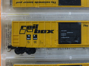 N Micro-Trains MTL 25502 MP Missouri Pacific Railbox 50' Box Cars 3-Pack Sealed