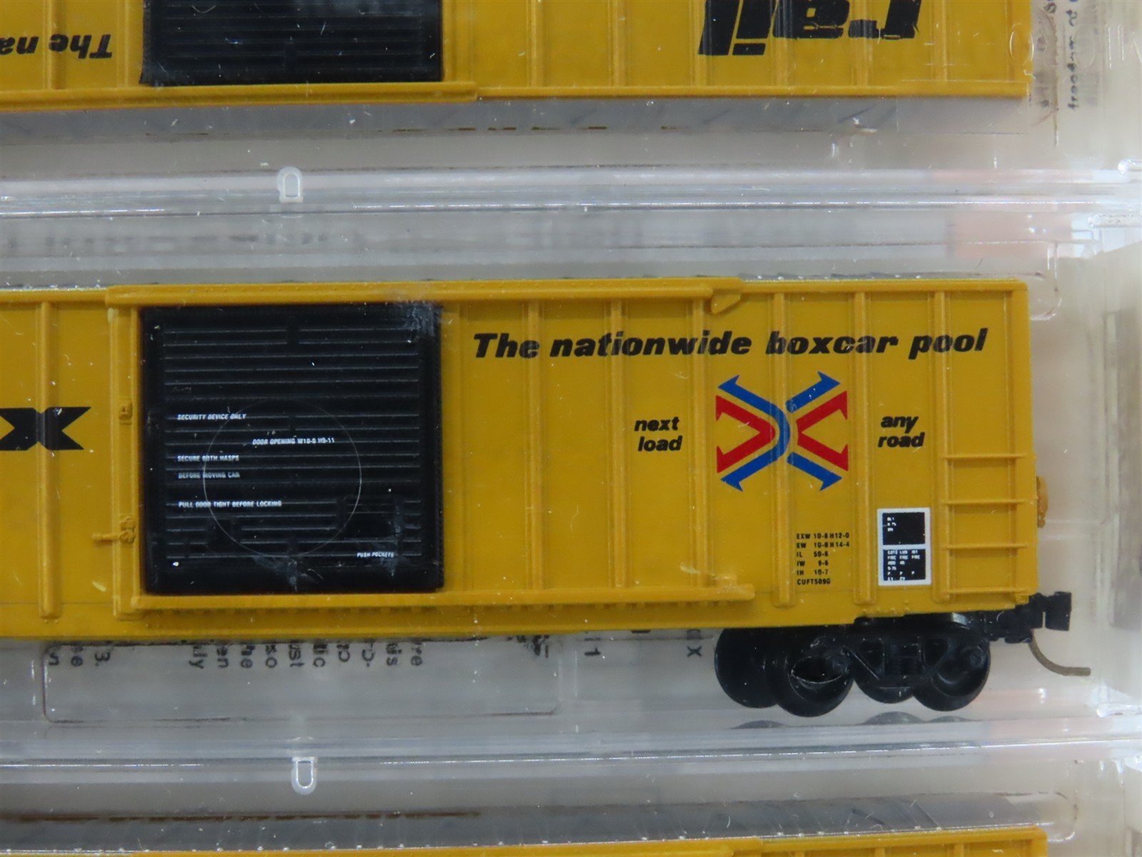 N Micro-Trains MTL 25502 MP Missouri Pacific Railbox 50' Box Cars 3-Pack Sealed