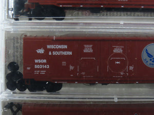 N Micro-Trains MTL 75102 WSOR Wisconsin & Southern 50' Box Car 3-Pack Sealed