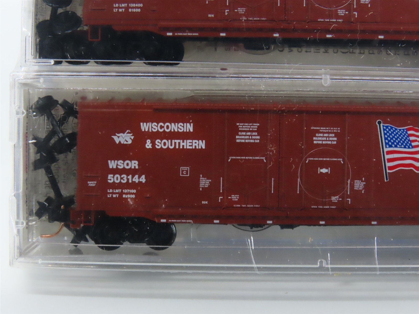 N Micro-Trains MTL 75102 WSOR Wisconsin & Southern 50' Box Car 3-Pack Sealed